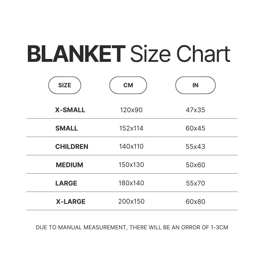 Blanket Size Chart - A24 Films Store