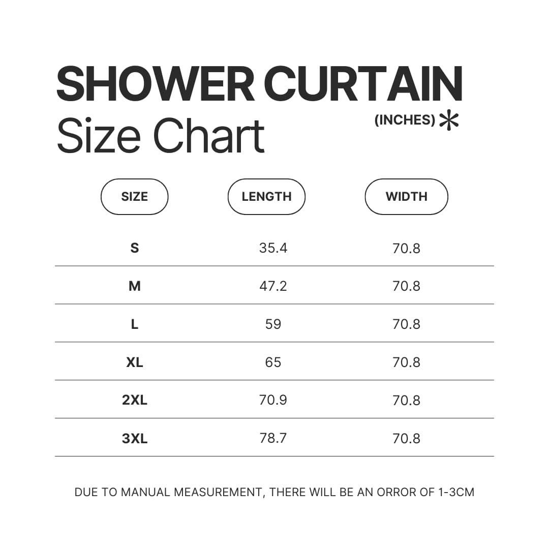 Shower Curtain Size Chart - A24 Films Store